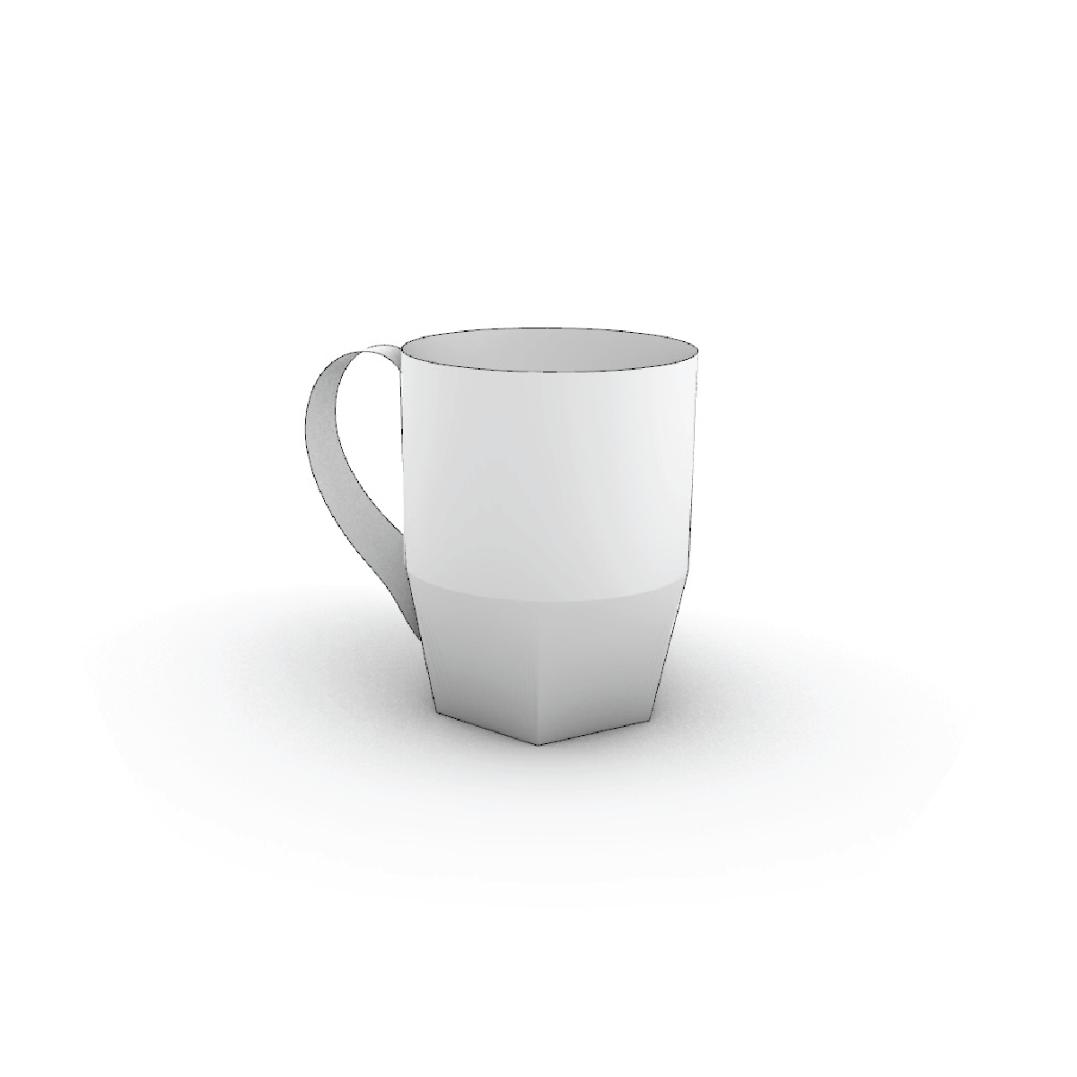 Pentagonal Mug Template