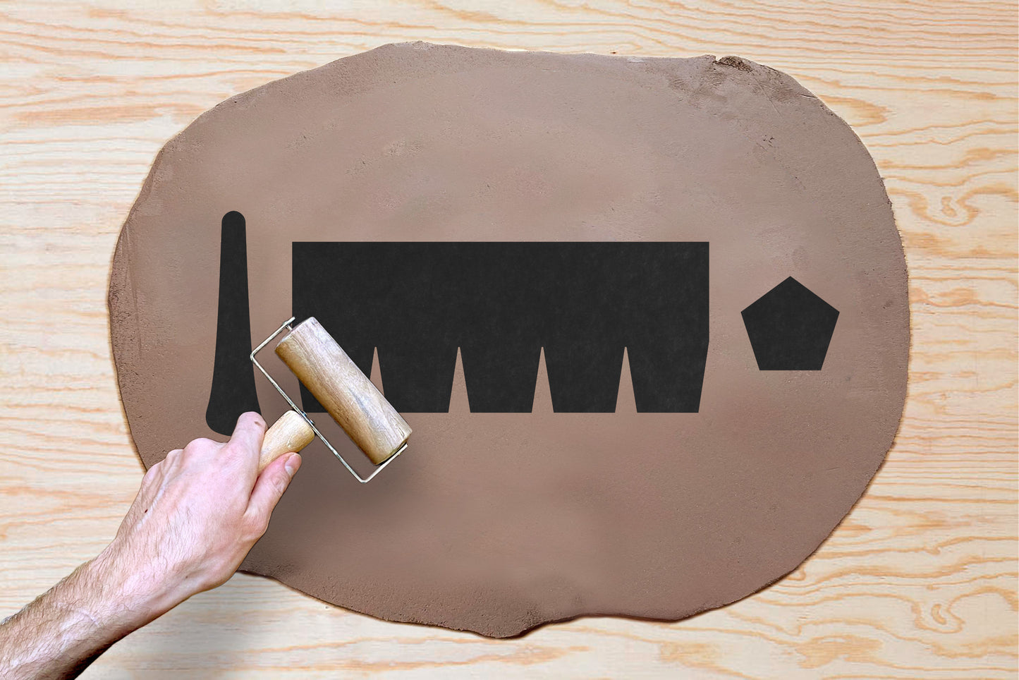 Pentagonal Mug Template
