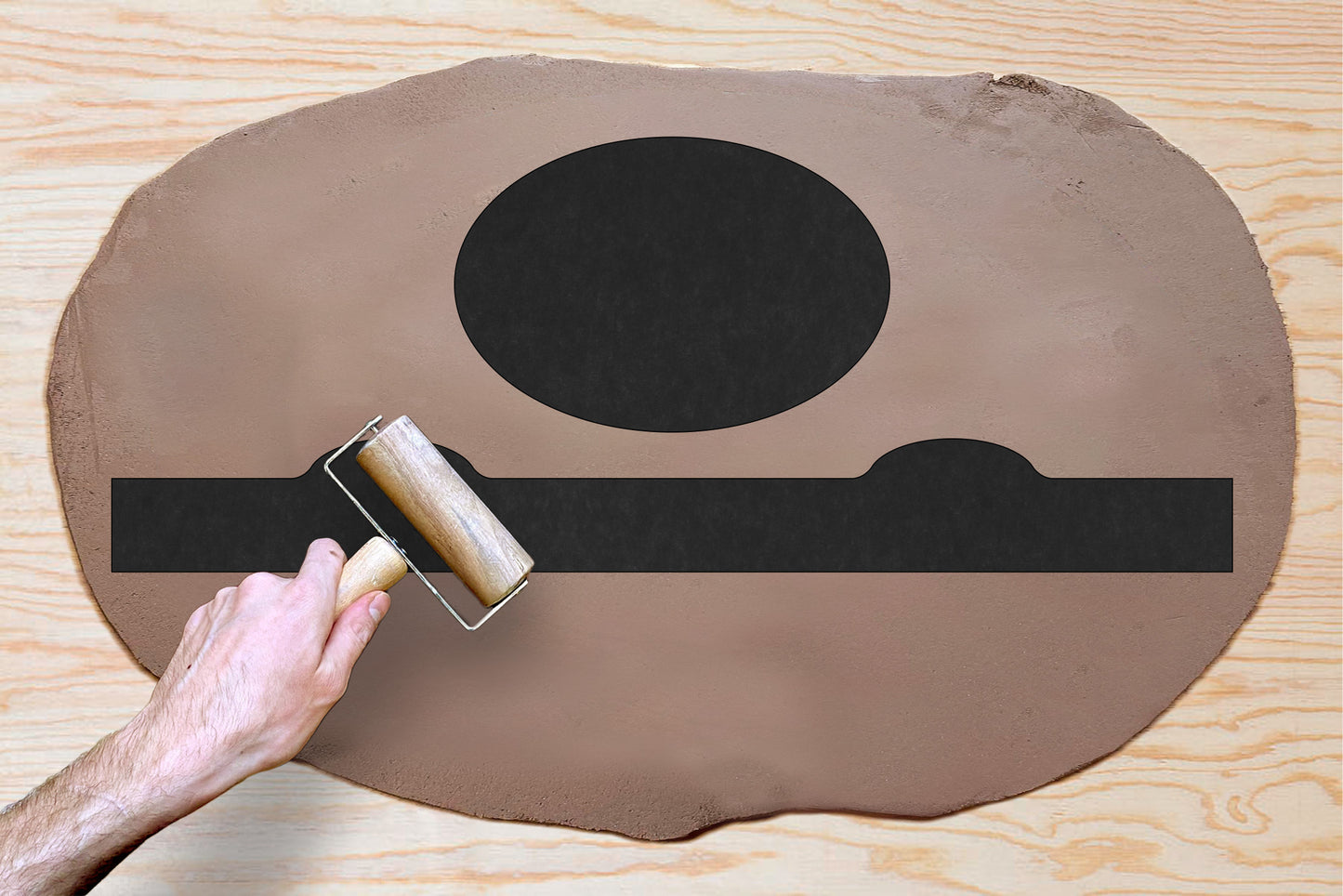 Oval Tray Template