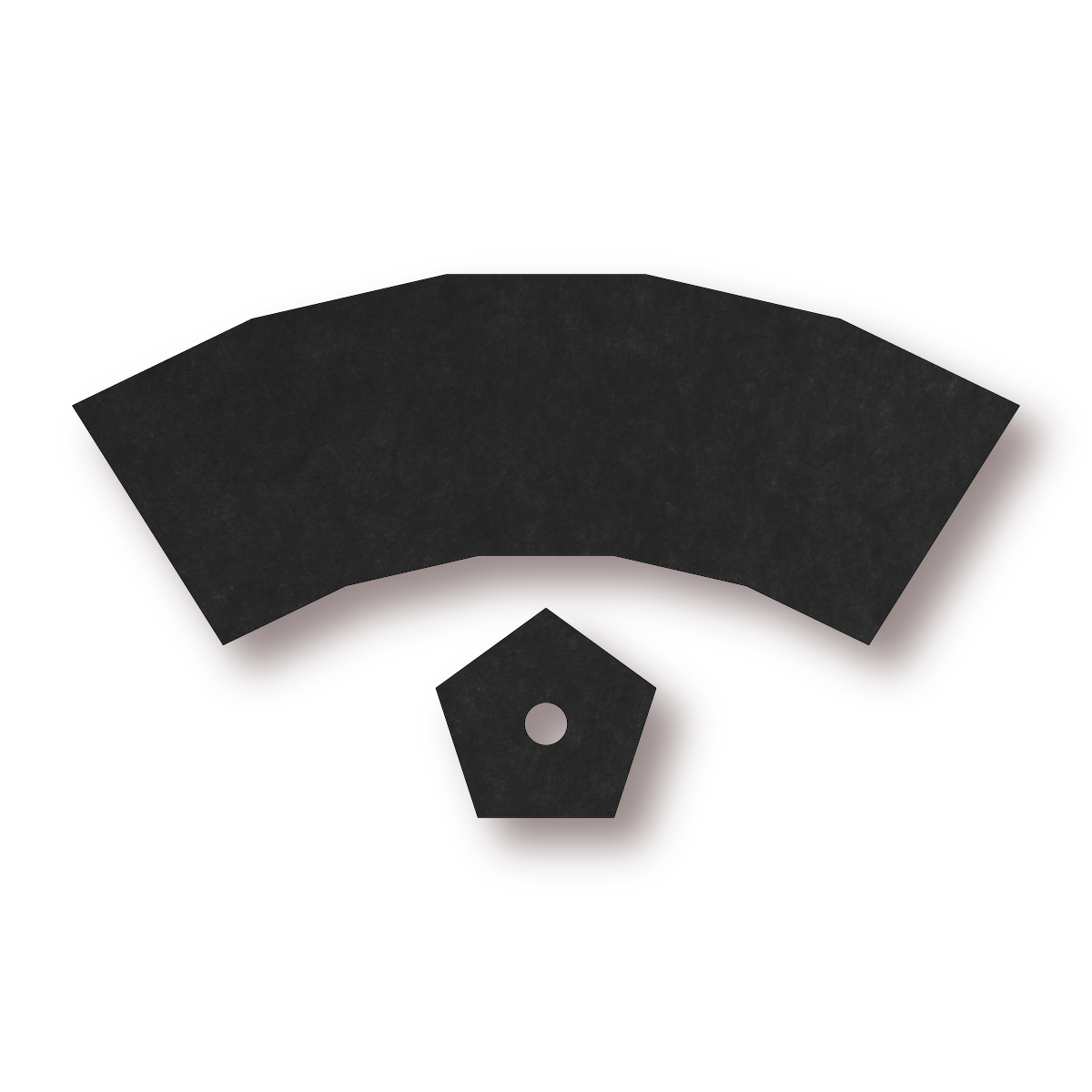 Pentagonal Pot Template