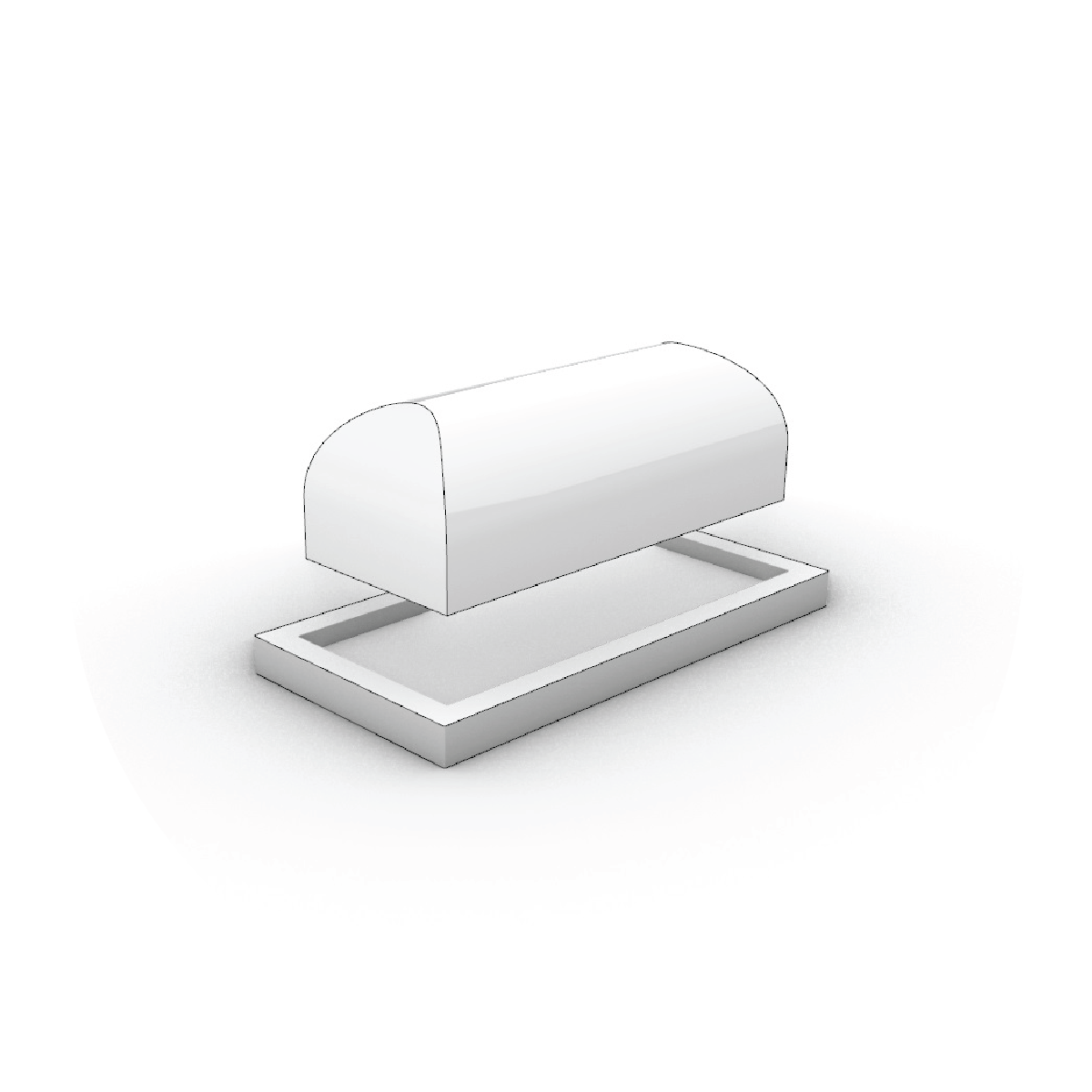 U.S. Butter Dish Template
