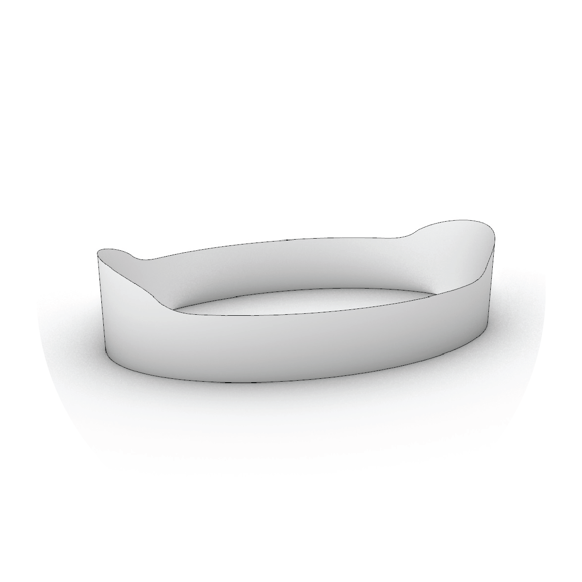 Oval Tray Template