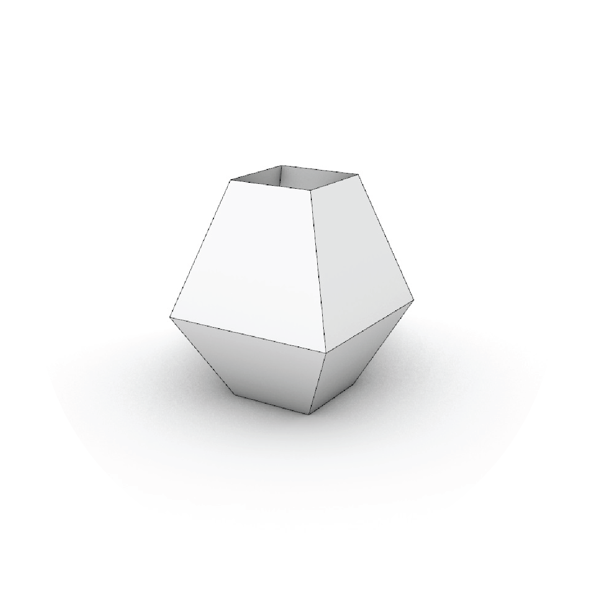 Square Vase Template