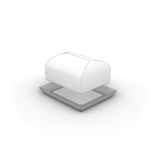 European Butter Dish Template